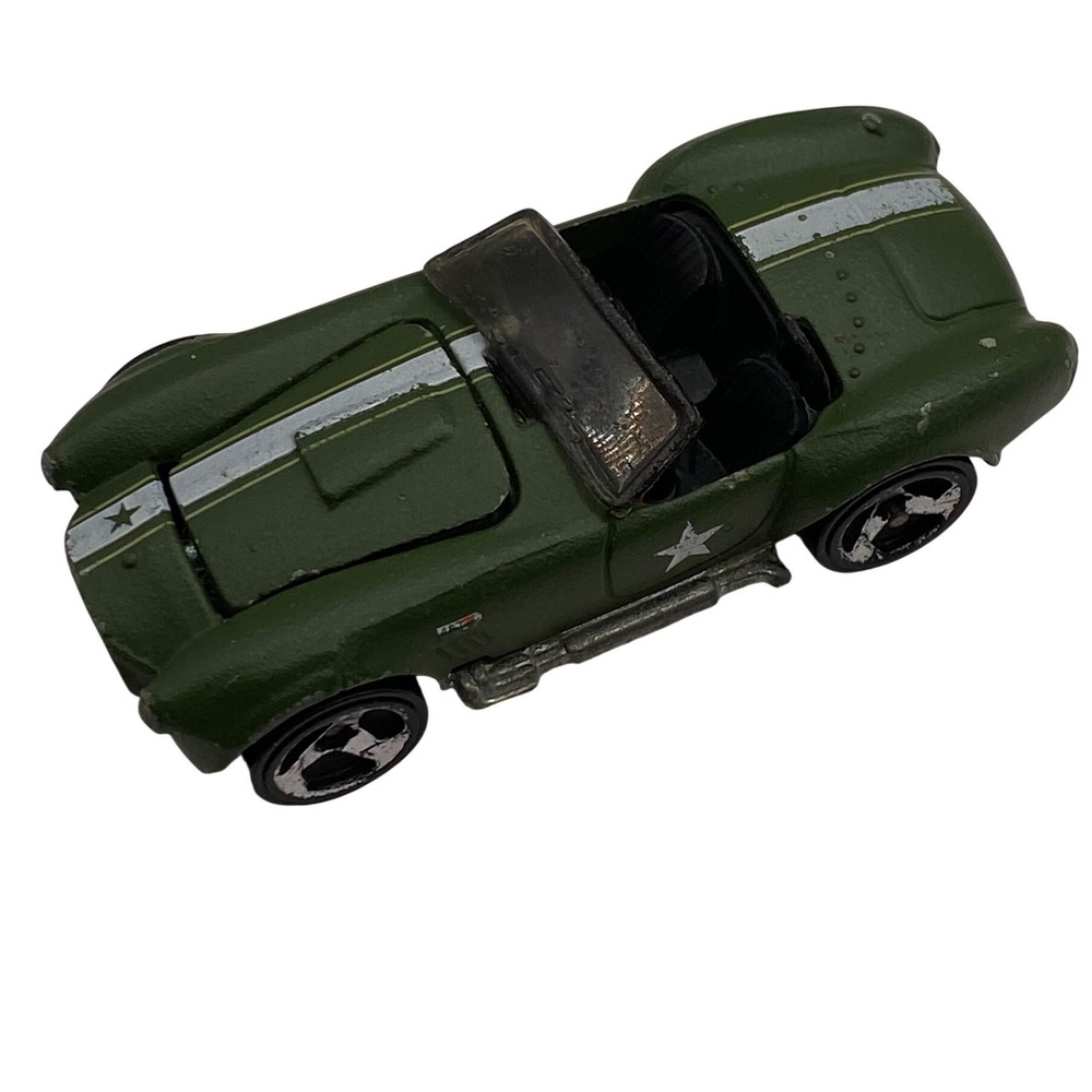 VTG Hot Wheels Classic Cobra 1982 Mattel‎ Olive Green Military Star Opening Hood